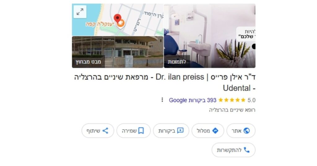 שיווק חינם בגוגל למרפאה